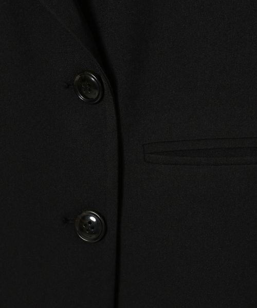 ブローチ付きミドルジャケット（半袖）【 ブラック（09）】